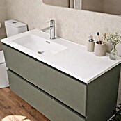 Lavabo Luz Izquierda (120 x 46 cm, Con desbordamiento, Blanco) | BAUHAUS