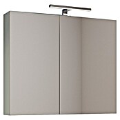 LED omarica z ogledalom Asya 80  (80 x 13 x 68 cm, Srebrna) | 3697 - Badmöbelprogramm Marke | DADC - Möbel | DAD - Badausstattung | DA - Badausstattung/Bäderwelt | D - Sanitär | BAUHAUS