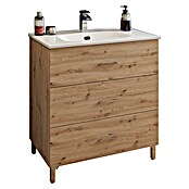 Kupaonski ormarić za ugradbeni umivaonik Asya 80  (81 x 46 x 85 cm, Hrast) | BAUHAUS