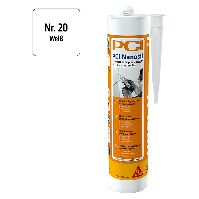 PCI Universele siliconen Nanosil Sika (Wit, 300 ml) | BAUHAUS