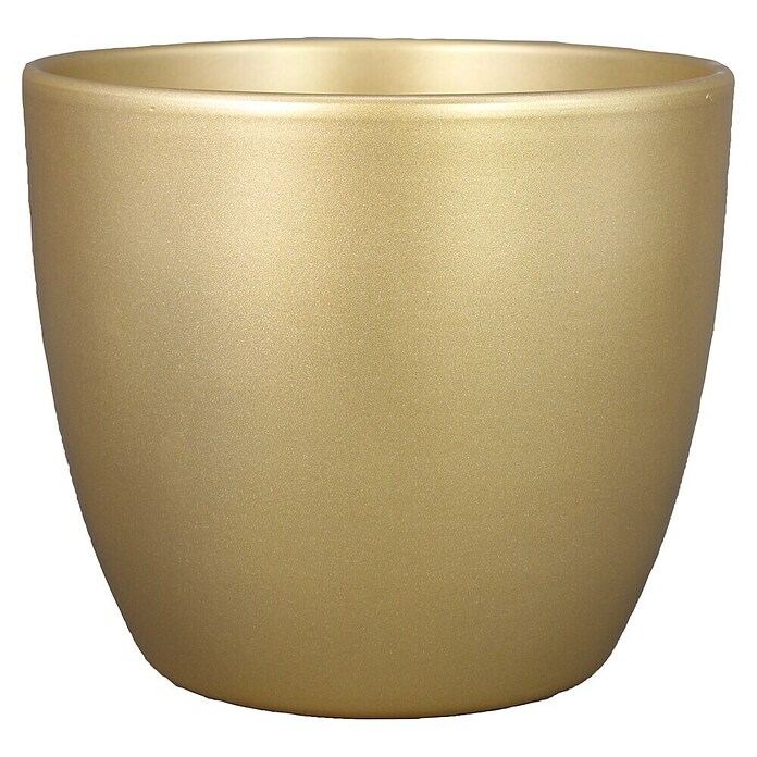 Floran Plantenpot Boule (Buitenmaat (Ø x h): 22,5 x 19,5 cm, Keramiek, Parelgoud) | BAUHAUS
