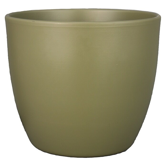 Floran Plantenpot Boule (Buitenmaat (Ø x h): 32 x 27 cm, Keramiek, Legergroen) | BAUHAUS
