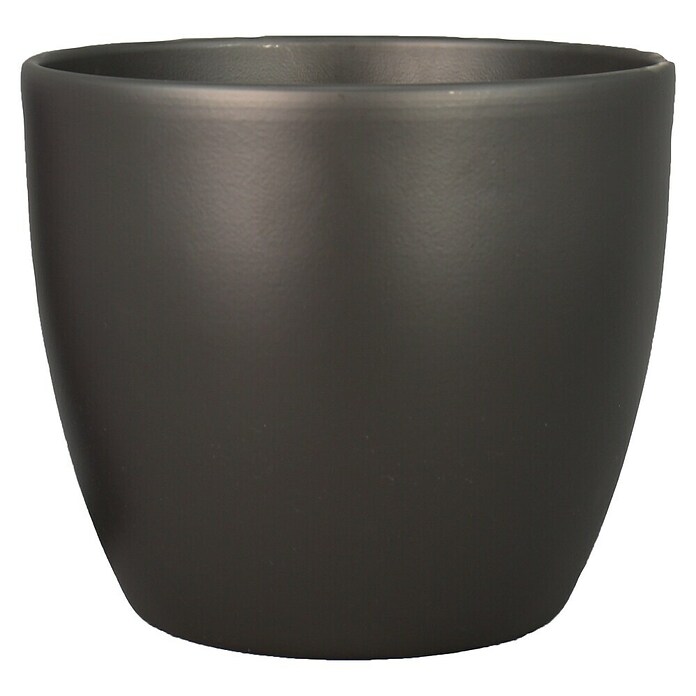 Floran Plantenpot Boule (Buitenmaat (Ø x h): 15,5 x 13,5 cm, Keramiek, Antraciet) | BAUHAUS
