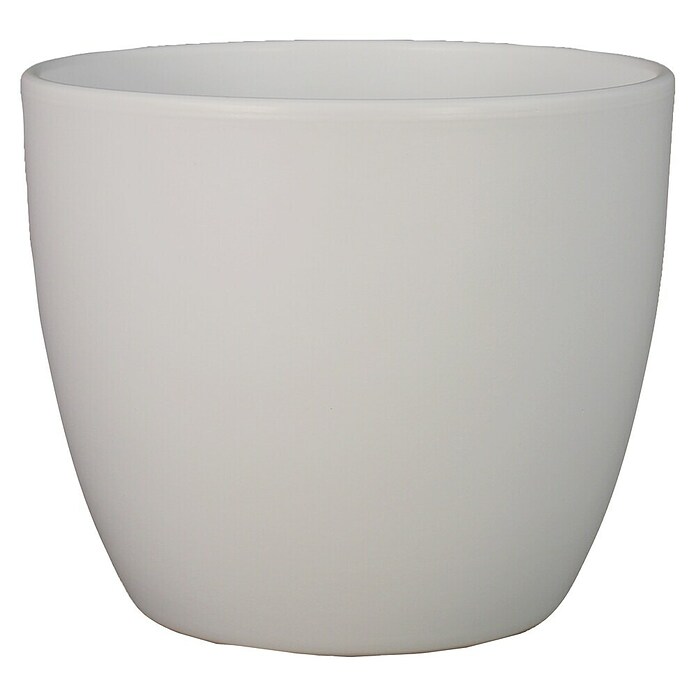 Floran Plantenpot Boule (Buitenmaat (Ø x h): 15,5 x 13,5 cm, Keramiek, Wit) | BAUHAUS