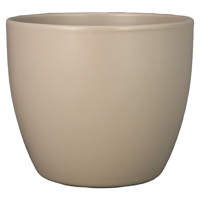 Floran Plantenpot Boule (Buitenmaat (Ø x h): 15,5 x 13,5 cm, Keramiek, Taupe) | BAUHAUS