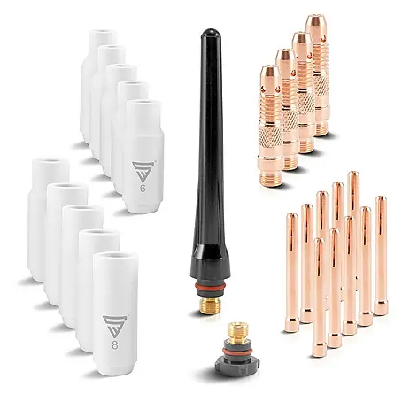 STAHLWERK  Schweißzubehör-Set Verschleißteile-Set WP-26 WIG