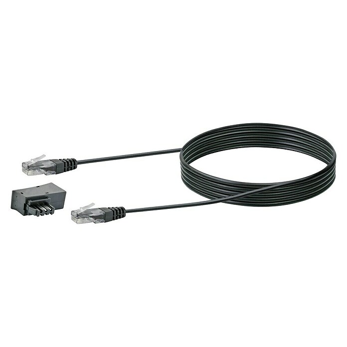 DSL-Anschlusskabel (RJ45-Stecker, 3 m, Schwarz) | BAUHAUS
