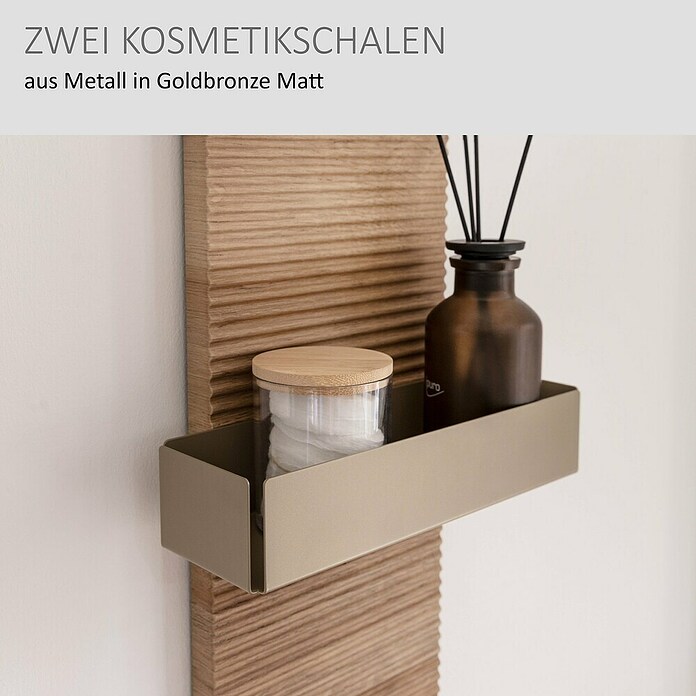 Camargue Marea Badregal (18 x 10,2 x 80 cm, Goldbronze) | BAUHAUS
