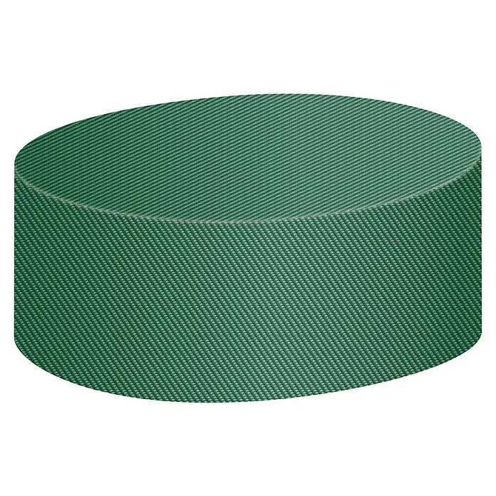 Pura Vida Sitzgruppen-Schutzhülle Supreme - L x B x H: 200 x 200 x 95 cm, Polyethylen, Polypropylen, 160 g/m², Grün - Texturierter dunkelgrüner Zylinder mit diagonalem Rippenmuster.