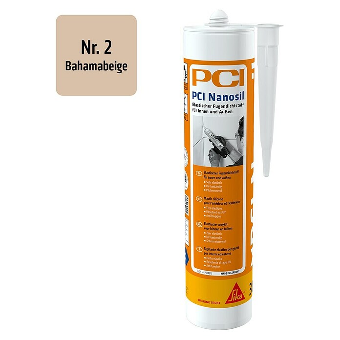 PCI Universele siliconen Nanosil Sika (Bahama beige, 300 ml) | BAUHAUS