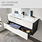 Camargue Marea Waschtischunterschrank (117 x 38,5 x 48 cm, Anthrazit/Weiß) | BAUHAUS