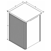 Camargue Marea Unterschrank (31 x 34,5 x 49,4 cm, DIN Anschlag: Rechts, Goldbronze) | BAUHAUS