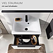 Camargue Marea Waschtischunterschrank (57,2 x 38,5 x 48 cm, Anthrazit/Weiß) | BAUHAUS