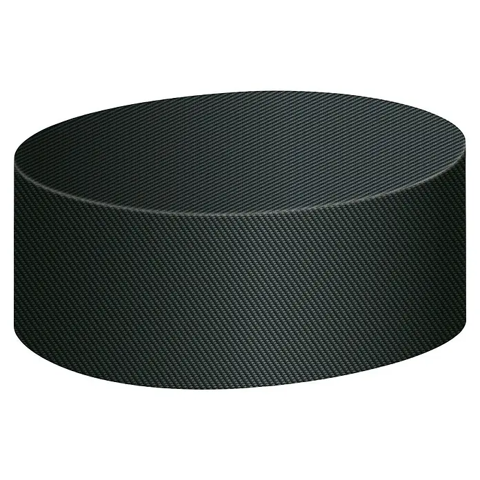 Pura Vida Sitzgruppen-Schutzhülle Supreme - L x B x H: 200 x 200 x 95 cm, Polyethylen, Polypropylen, 160 g/m², Schwarz - Dunkelgrauer Zylinder mit texturierter Carbonfaser-Oberfläche.