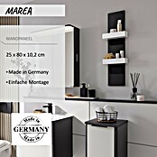 Camargue Marea Badregal (25 x 10,2 x 80 cm, Anthrazit/Weiß) | BAUHAUS