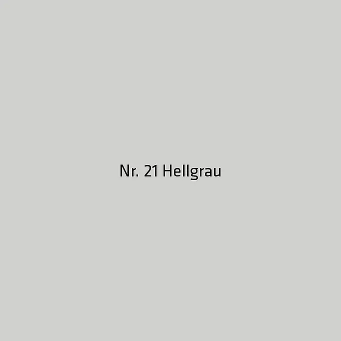 PCI Silikon Nanosil - Hellgrau, 300 ml - Farbkarte in hellem Grau, beschriftet mit Nr. 21.