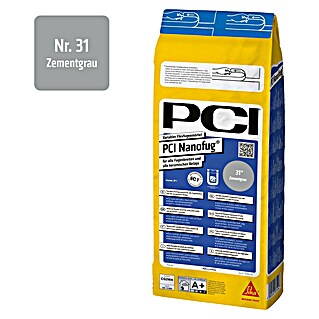 PCI Fugenmörtel Nanofug (Zementgrau, 4 kg)