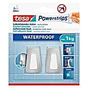 tesa Powerstrips Waterproof Wandhaken (2 Stk., Metall/Kunststoff)