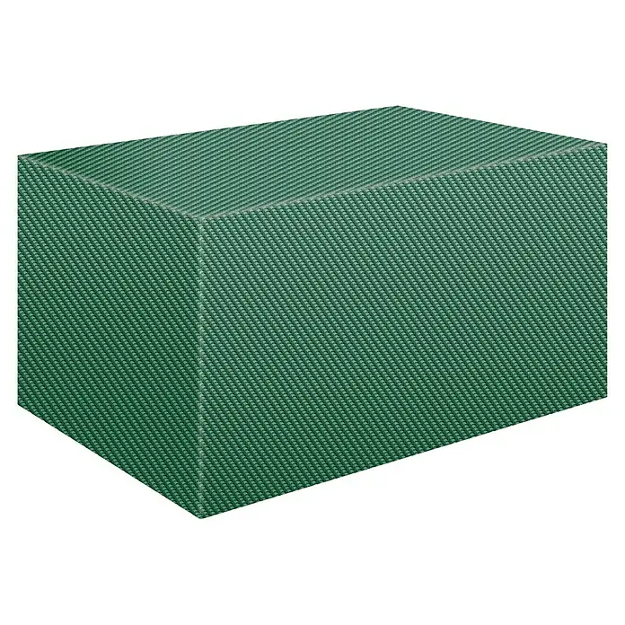 Pura Vida Sitzgruppen-Schutzhülle Supreme - L x B x H: 250 x 140 x 85 cm, Polyethylen, Polypropylen, Grün - Texturierter grüner rechteckiger Block mit Web- oder Strickmuster.