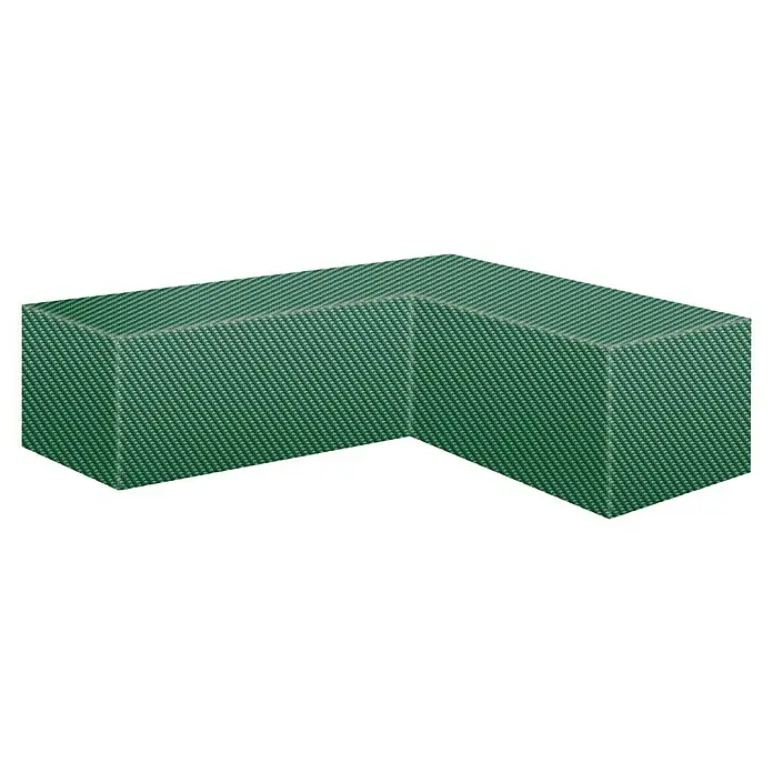 Pura Vida Loungemöbel Schutzhülle Supreme - L x B x H: 270 x 95 x 85 cm, Polyethylen, Polypropylen, 160 g/m², Grün - L-förmiger grüner Block mit fein strukturierter Oberfläche.