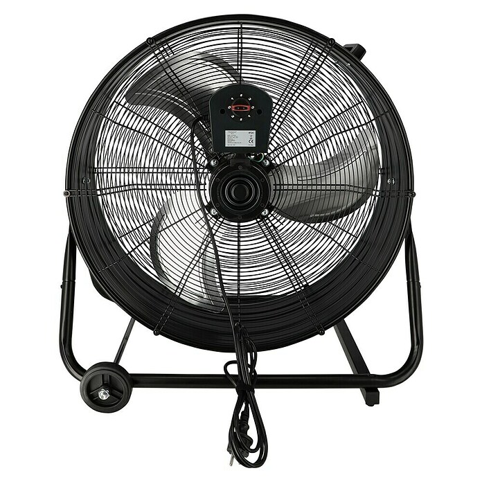 Voltomat Bodenventilator Industrieventilator mit Rollen (Schwarz, 60 cm) | BAUHAUS