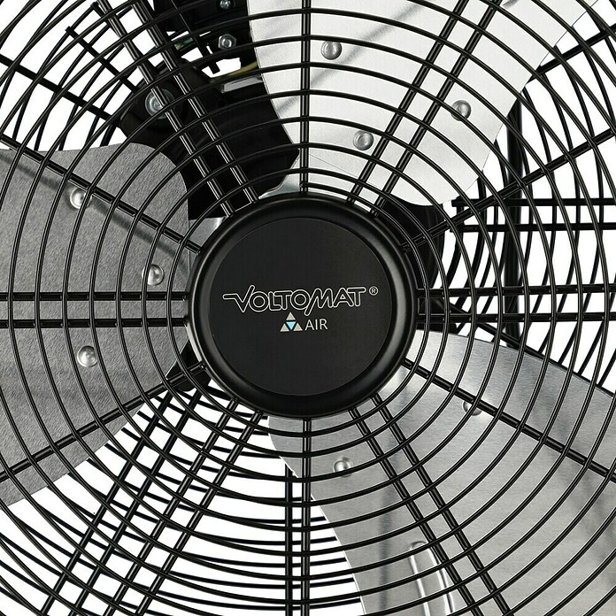 Voltomat Bodenventilator Industrieventilator mit Rollen (Schwarz, 60 cm) | BAUHAUS