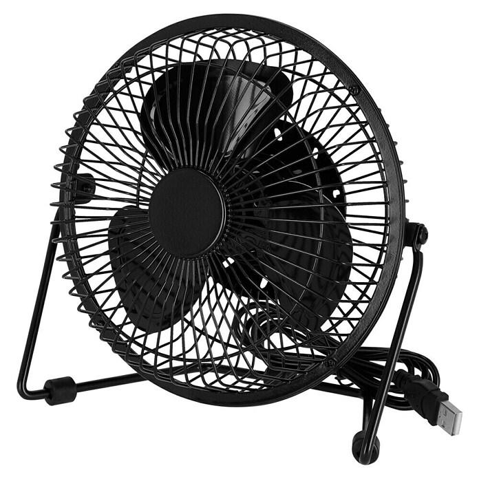 Voltomat USB ventilator Mini  (Črna, 18 cm) | 3443 - Tisch/Standventilatoren QM | CBLB - Ventilatoren Qualitätsmarke | CBL - Ventilatoren | CB - Elektroinstallation | C - Elektro | BAUHAUS