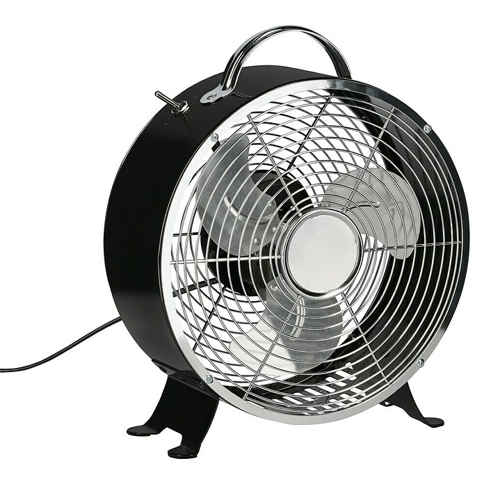 Voltomat Namizni ventilator Retro  (Barva: Črna, Premer: 25 cm) | 3443 - Tisch/Standventilatoren QM | CBLB - Ventilatoren Qualitätsmarke | CBL - Ventilatoren | CB - Elektroinstallation | C - Elektro | BAUHAUS