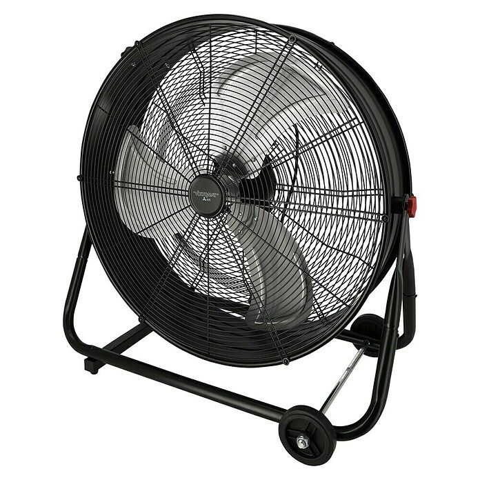 Voltomat Bodenventilator Industrieventilator mit Rollen (Schwarz, 60 cm) | BAUHAUS
