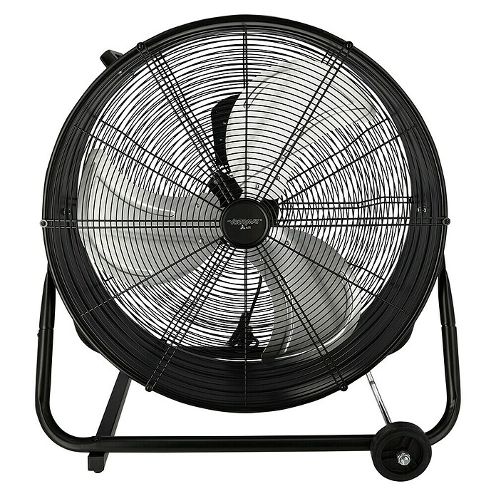 Voltomat Bodenventilator Industrieventilator mit Rollen (Schwarz, 60 cm) | BAUHAUS