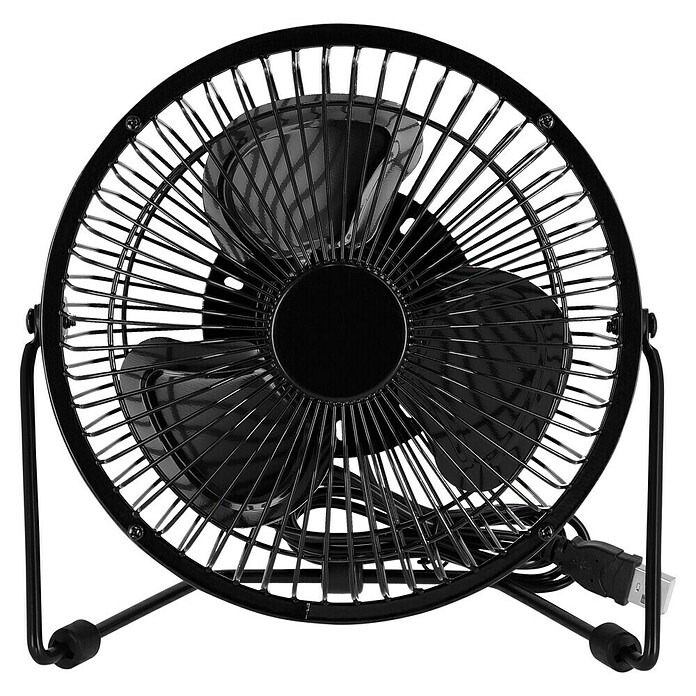 Voltomat USB ventilator Mini  (Črna, 18 cm) | 3443 - Tisch/Standventilatoren QM | CBLB - Ventilatoren Qualitätsmarke | CBL - Ventilatoren | CB - Elektroinstallation | C - Elektro | BAUHAUS