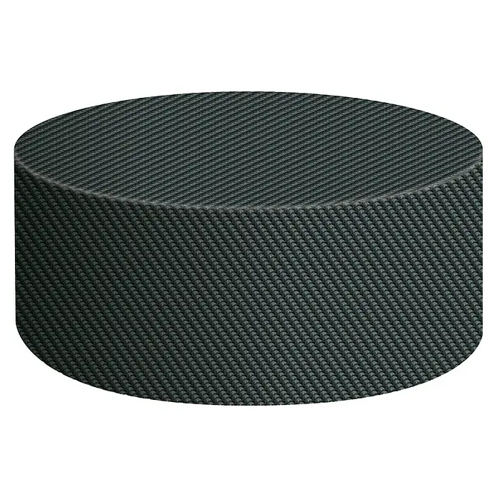 Pura Vida Grill-Schutzhülle Supreme Feuerstelle - Passend für: Feuerstellen bis 90 x 90 x 50 cm, Polyethylen, Polypropylen, 160 g/m², Schwarz - Dunkelgraue, zylindrische Basis mit Kohlefasertextur.