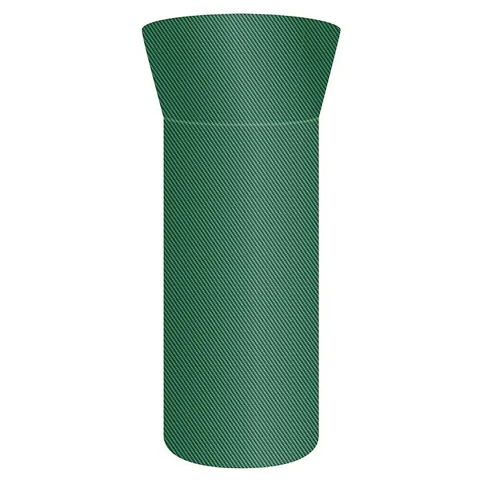 Pura Vida Heizstrahler Schutzhülle Supreme - Passend für: Terrassenheizstrahler bis Ø 82 / Ø 56 × 230 cm, Polyethylen, Polypropylen, 160 g/m², Grün - Grüner zylindrischer Behälter mit Textilmuster, ausgestellter Oberseite und abgerundetem Boden.