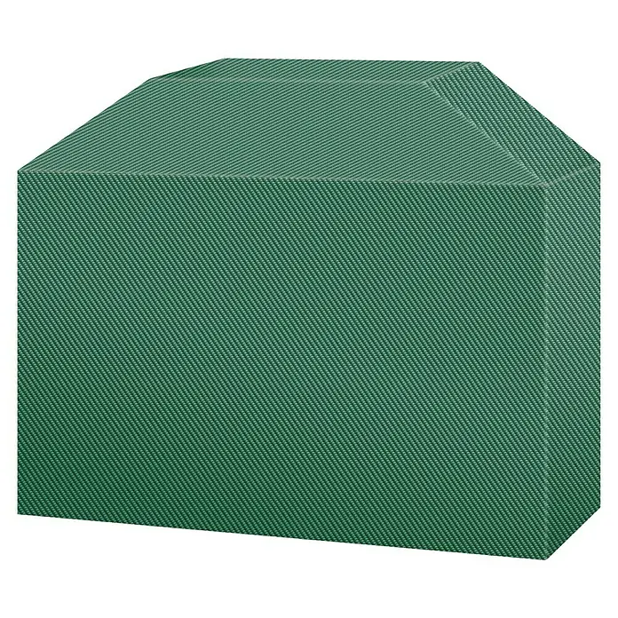 Pura Vida Grill-Schutzhülle Supreme - Passend für: Gasgrills bis 145 x 65 x 118 cm, Polyethylen, Polypropylen, 160 g/m², Grün - Grüne Schutzhülle aus gewebtem Stoff mit schrägem Dach.
