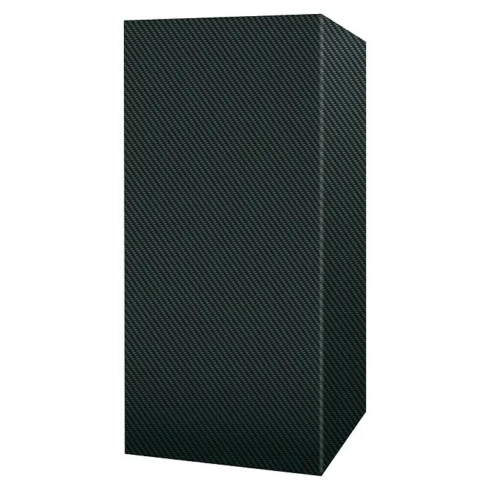 Pura Vida Grill-Schutzhülle Supreme Räuchergrill - L x B x H: 60 x 50 x 120 cm, Polyethylen, Polypropylen, 160 g/m², Schwarz - Dunkelgraue rechteckige Box mit Carbonfaser-Textur.