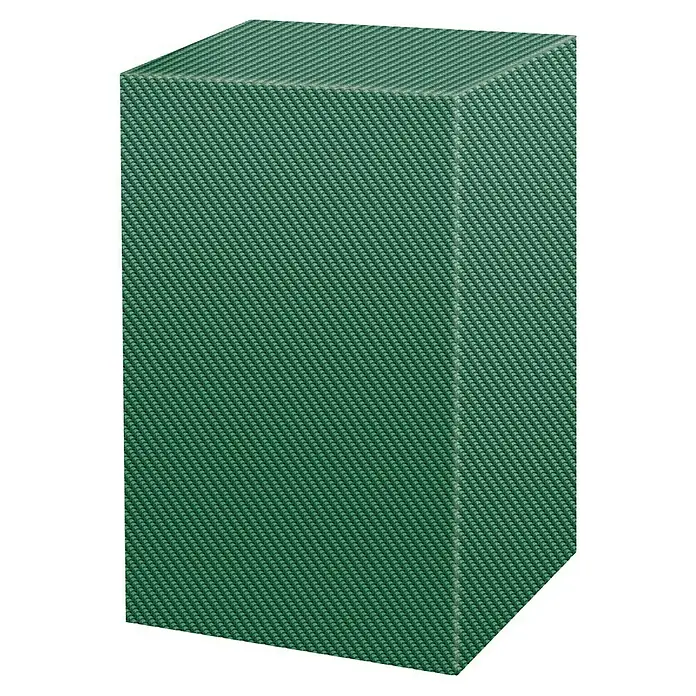 Pura Vida Grill-Schutzhülle Supreme - Polyethylen, Polypropylen, 160 g/m², Grün - Grünes, texturiertes Quader mit gewebtem Muster.