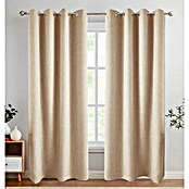 Visillo para ventana Lille Set de 2 uds (An x Al: 140 x 260 cm, 100% poliéster, Taupe, 2 ud.) | BAUHAUS