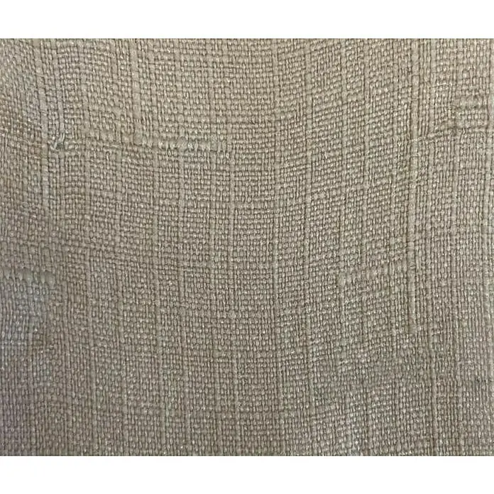 Visillo para ventana Lille Set de 2 uds - An x Al: 140 x 260 cm, 100% poliéster, Taupe, 2 ud. - Tejido texturizado beige claro con líneas verticales prominentes y sutil patrón de cesta.