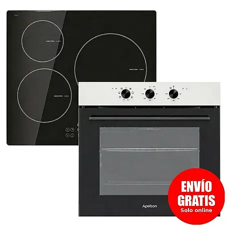 Apelson  Set de horno y zona de cocción AMM 5001 X