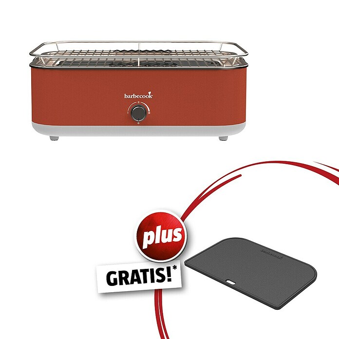 Barbecook Elektrogrill (Grillfläche (B x T): 38,5 x 28,5 cm, 2,5 kW, Rot) | BAUHAUS