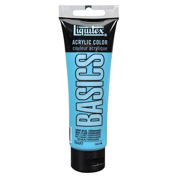 Liquitex Basics Acrylfarbe (Permanentblau hell, 118 ml, Tube)