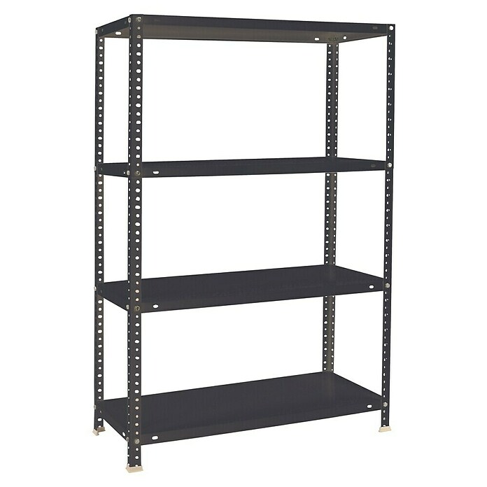 Simonrack Simonclassic Estantería metálica Comfort Superplus (Al x An x Pr: 150 x 110 x 30 cm, Capacidad de carga por balda: 90 kg, Número de baldas: 4 ud., Atornillado, Antracita) | BAUHAUS
