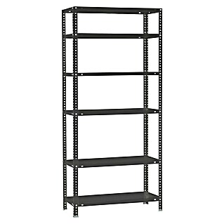 Simonrack Simonclassic Estantería metálica Comfort Superplus (Al x An x Pr: 200 x 110 x 40 cm, Capacidad de carga por balda: 90 kg, Número de baldas: 6 ud., Atornillado, Antracita)