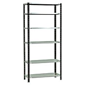 Simonrack Simonclassic Estantería metálica Comfort Plus (Al x An x Pr: 200 x 100 x 50 cm, Capacidad de carga por balda: 100 kg, Número de baldas: 6 ud., Atornillado, Antracita/Blanco) | BAUHAUS