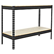 Simonrack Ecoforte Estantería para cargas pesadas Chipboard (Al x An x Pr: 90 x 150 x 60 cm, Capacidad de carga por balda: 400 kg, Número de baldas: 2 ud., Inserción, Antracita/Madera) | BAUHAUS