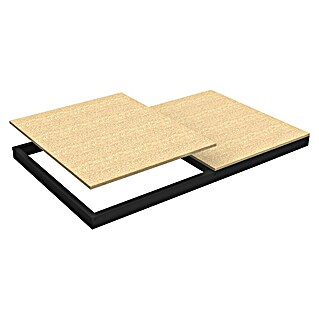 Simonrack Ecoforte Estante adicional Chipboard (An x Pr x Al: 150 x 45 x 7,7 cm, Antracita)