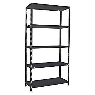 Simonrack Simonclassic Estantería metálica Comfort Mini (Al x An x Pr: 180 x 80 x 40 cm, Capacidad de carga por balda: 100 kg, Número de baldas: 5 ud., Atornillado, Antracita)