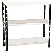 Simonrack Simonclassic Estantería metálica Comfort Plus (Al x An x Pr: 90 x 100 x 40 cm, Capacidad de carga por balda: 100 kg, Número de baldas: 3 ud., Atornillado, Antracita/Blanco) | BAUHAUS