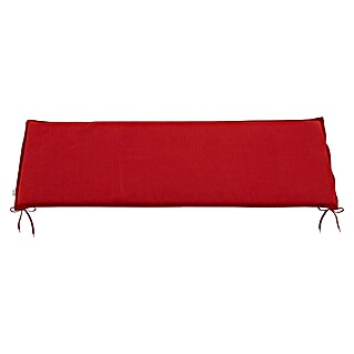 Doppler Bankauflage Life (4-er Bank, L x B x H: 180 x 45 x 4 cm, Polyester, Rot)