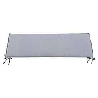 Doppler Bankauflage Life (4-er Bank, L x B x H: 180 x 45 x 4 cm, Polyester, Hellgrau)